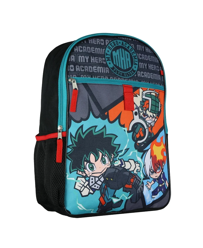 My Hero Academia Backpack Deku Shoto Bakugo Kawaii Chibi 5 Piece Set School Bag