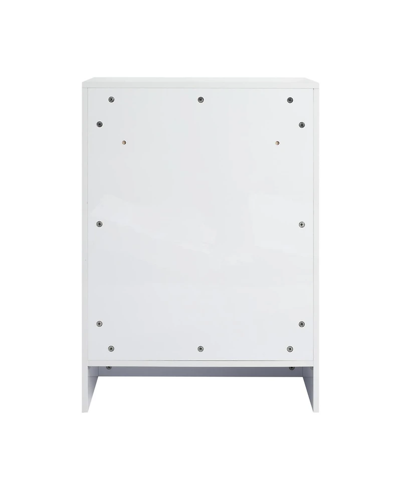 Streamdale 72" White Vanity Combo: 4-Storage & 2-Wall Cabinets, Soft Close