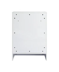 Streamdale 72" White Vanity Combo: 4-Storage & 2-Wall Cabinets, Soft Close