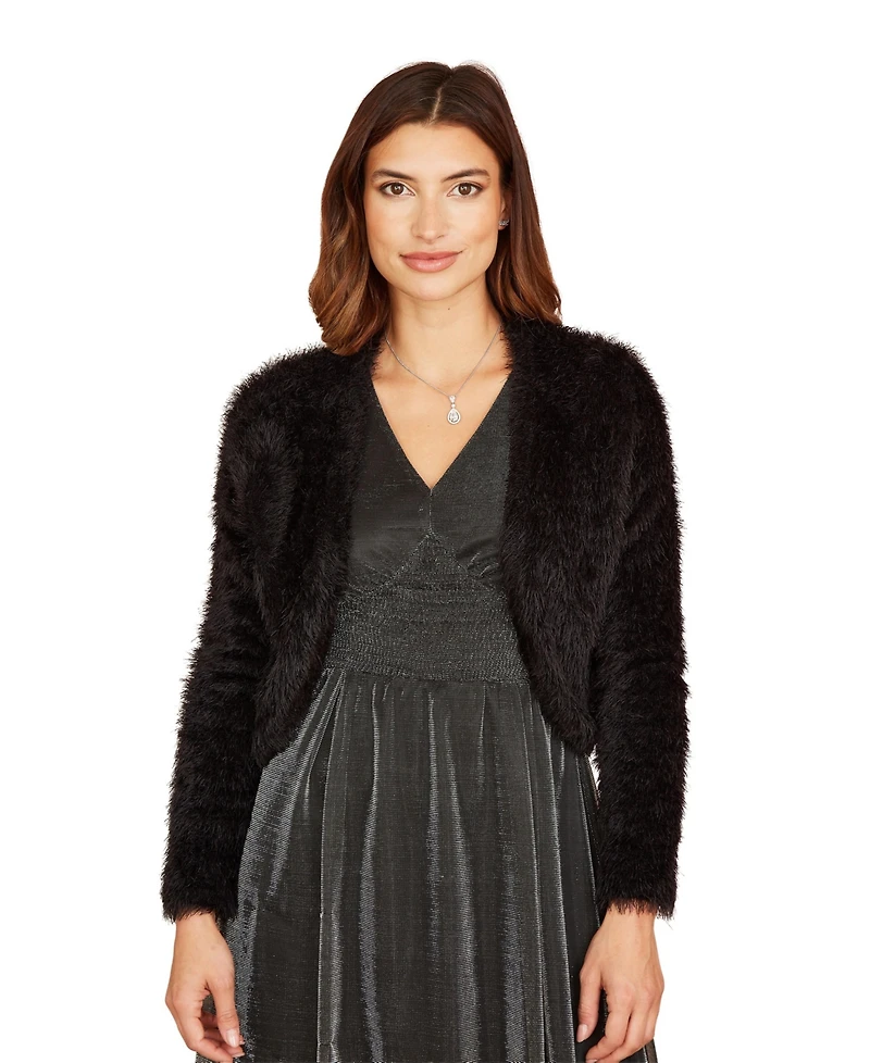 Yumi Women's Soft Eyelash Knit Bolero