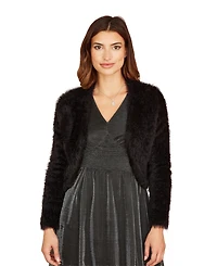 Yumi Women's Soft Eyelash Knit Bolero