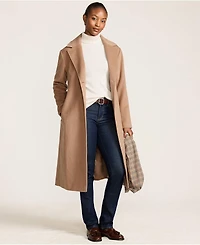 Lands' End Women's Wool Wrap Long Coat