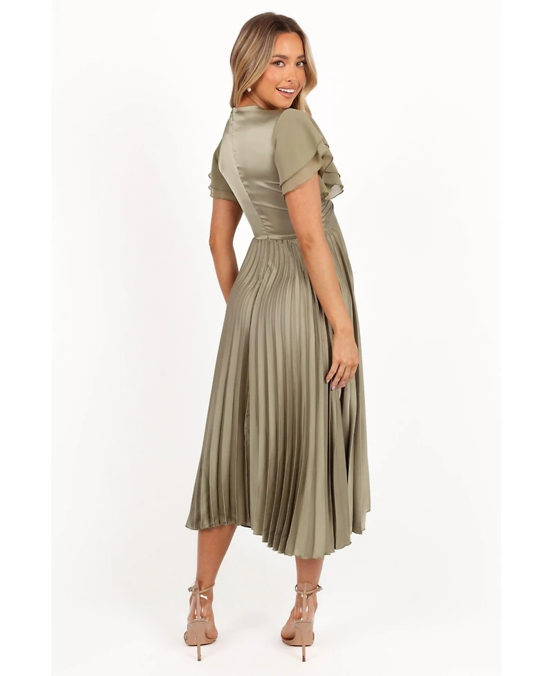 Petal and Pup Women's Nova Flutter Sleeve Midi Dress