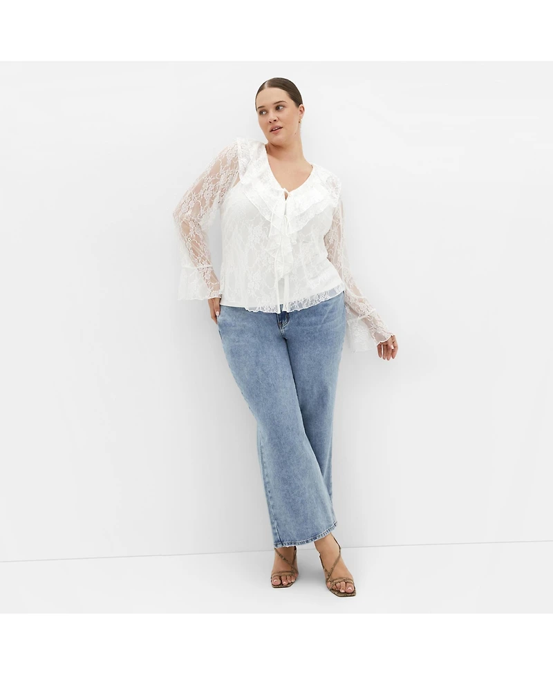 City Chic Plus Lacie Top