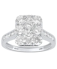 Forever Grown Diamonds Lab-Grown Diamond Ring (2 ct. t.w.) in 14K Gold-Plated Sterling Silver