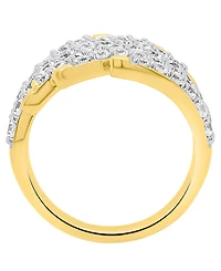 Forever Grown Diamonds Lab-Grown Diamond Ring (2.ct. t.w.) 14K Gold Plated Sterling Silver