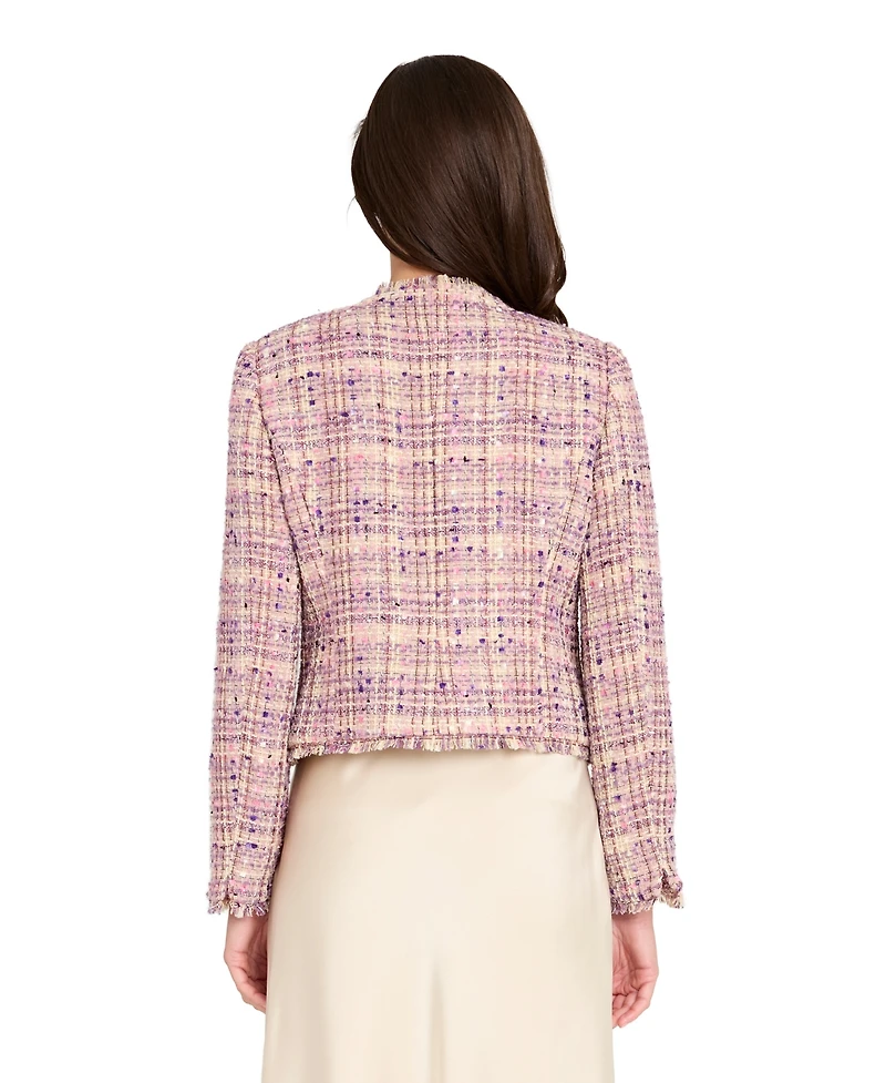 Tahari Asl Women's Boucle Cropped Jacket