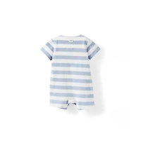 Cotton On Baby Boys The Billie Short Sleeve Zip Romper