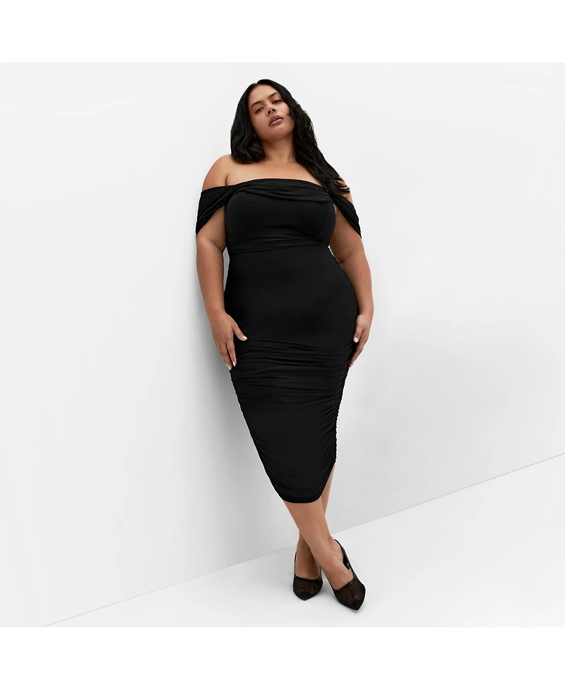 City Chic Women's Jazmin Ruched Dress