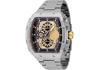 Invicta Men's 49065 Invicta Racing Quartz Multifunction Gold, Black Dial Watch