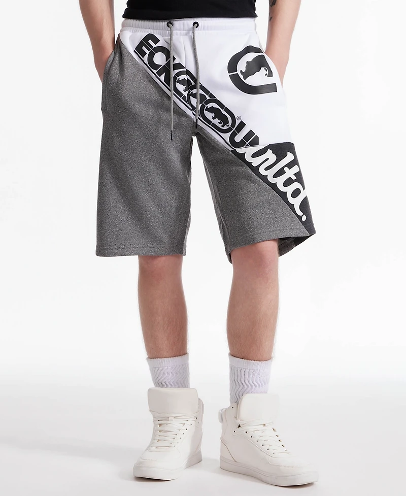 Ecko Unltd Men's Scattered Fleece Regular Fit Shorts