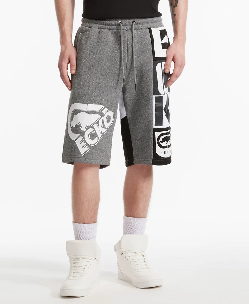 Ecko Unltd Men's Square Up To Fleece Shorts