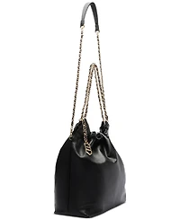 Arezzo Elizabeth Extra Large Leather Bucket Handbag