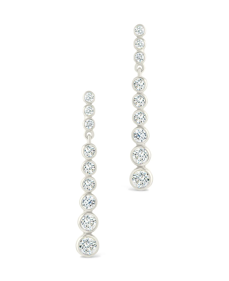 Sterling Forever Sterling Silver Ianthe Brilliant Cut Cz Dangle Earrings