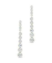 Sterling Forever Sterling Silver Ianthe Brilliant Cut Cz Dangle Earrings