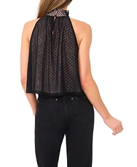 CeCe Women's Flowy Halter Sleeveless Top