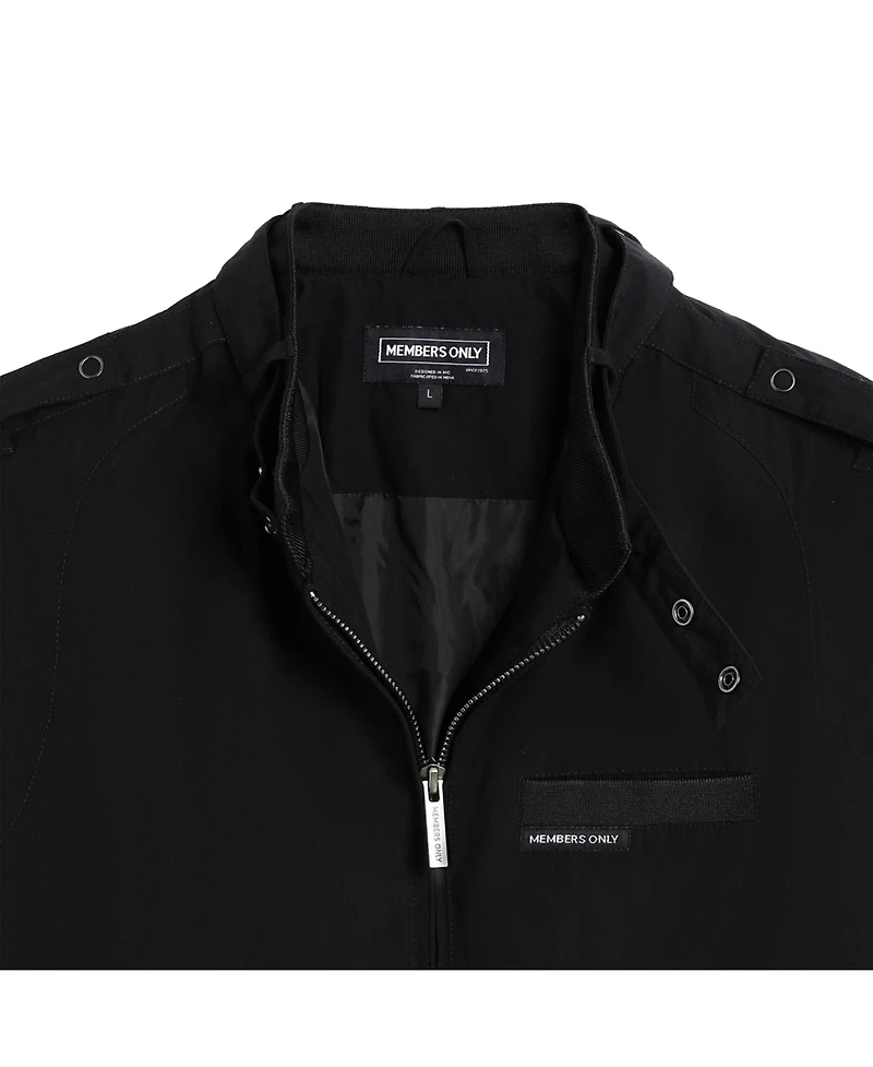 Men's Big & Tall Classic Iconic Racer Jacket (Slim Fit)