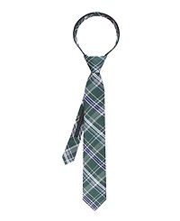 Tommy Hilfiger Boys Pre-Tied Plaid Pattern Tie