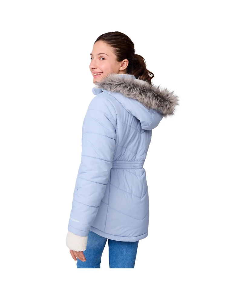 Free Country Girls' Long Bib Puffer Jacket