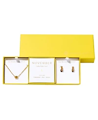 Kendra Scott 2-Piece Cubic Zirconia Cailin Pendant Necklace and Huggie Earrings Gift Set