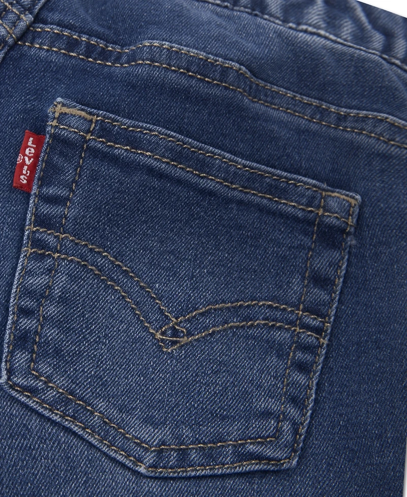 Levi's Boys Toddler 2T-4T 2-Piece 3D Moto Crewneck Sweatshirt and Jeans Set