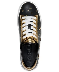 Karl Lagerfeld Paris Women's Cate Foil Lace Up Sneakers