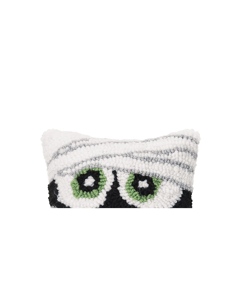 C&F Home Mummy Face Small Accent Pillow 8" x 8" Fall Halloween Home Decor