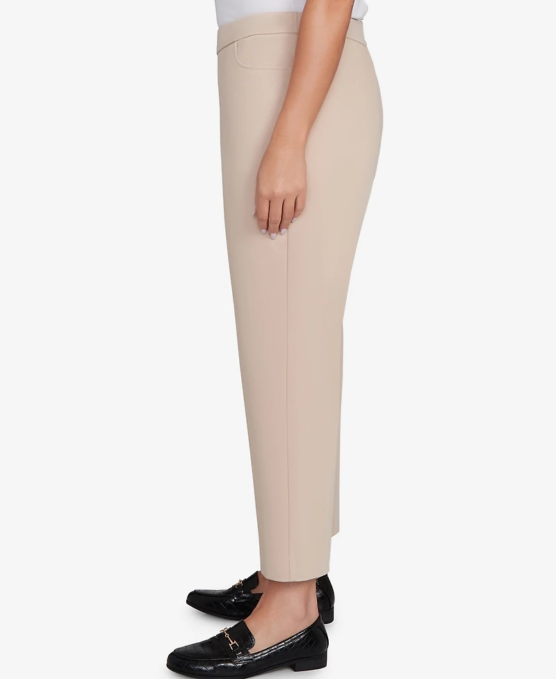 Alfred Dunner Plus Size Saratoga Springs Side Seam Pocket Average Length Twill Pants
