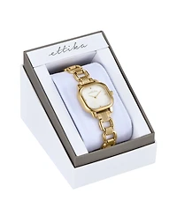 Ettika Classic Square Gold Plated Bracelet Watch, 70-110mm