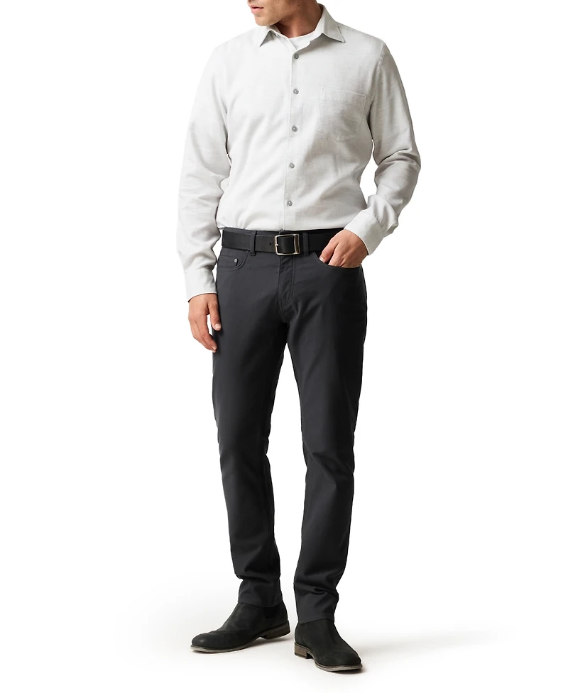 Rodd & Gunn Men's Airtex Long Sleeve Slim Fit Shirt