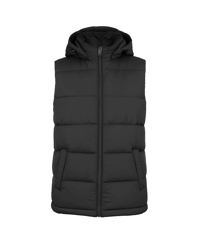 Spire By Galaxy Men's Heavyweight Hooded Puffer Vest