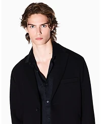 A|X Armani Exchange Men's Allover Logo Jacquard Woven Shirt