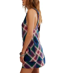 Free People Women's Carven Plaid Mini Sleeveless Dress