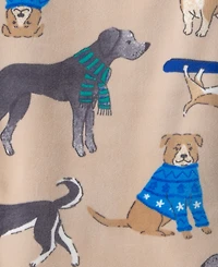 Carter's Boys Toddler 2T-5T 2-Piece Dog Print Snug Fit Top and Pants Pajama Set