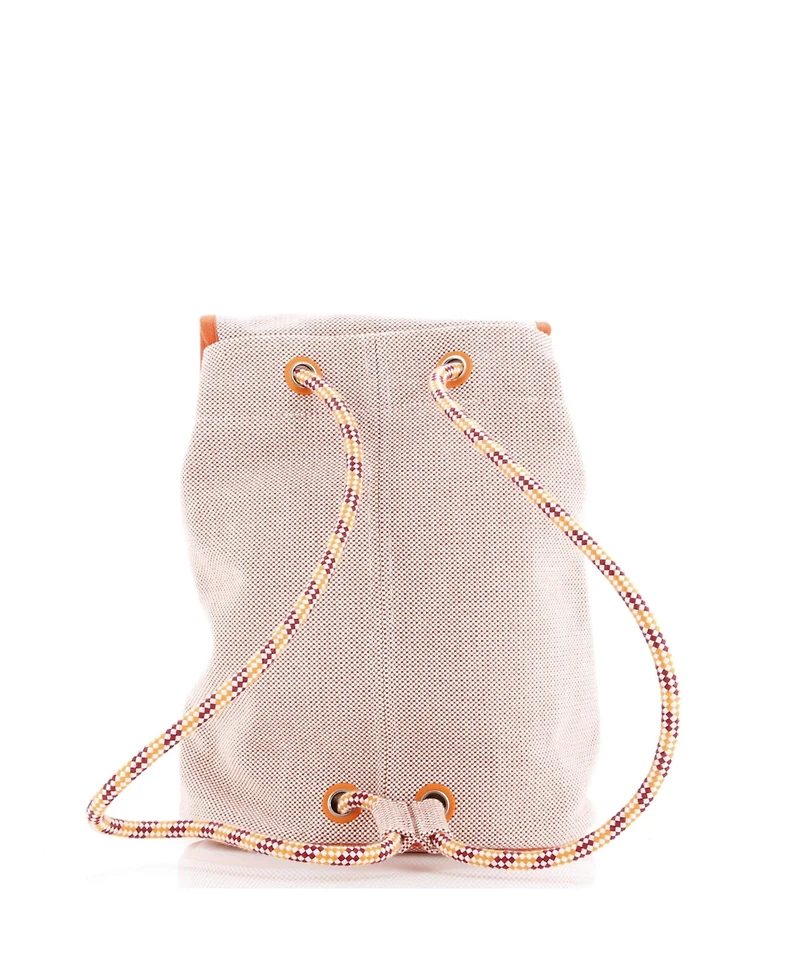 Pre-Owned Hermes Les Cabanes Backpack Embroidered Toile