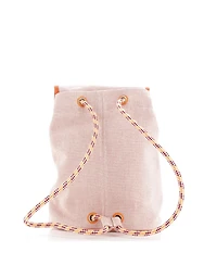 Pre-Owned Hermes Les Cabanes Backpack Embroidered Toile