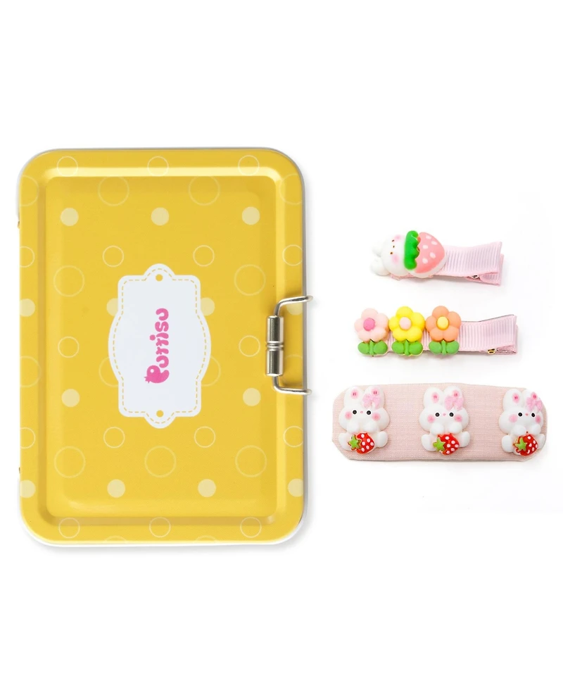 Puttisu Girls 3pc Hair Clip Set - Bunny Garden Trio