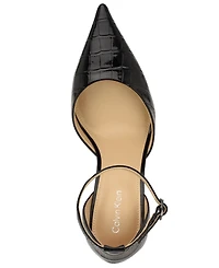 Calvin Klein Women's Olettia Ankle Strap Stiletto Pumps