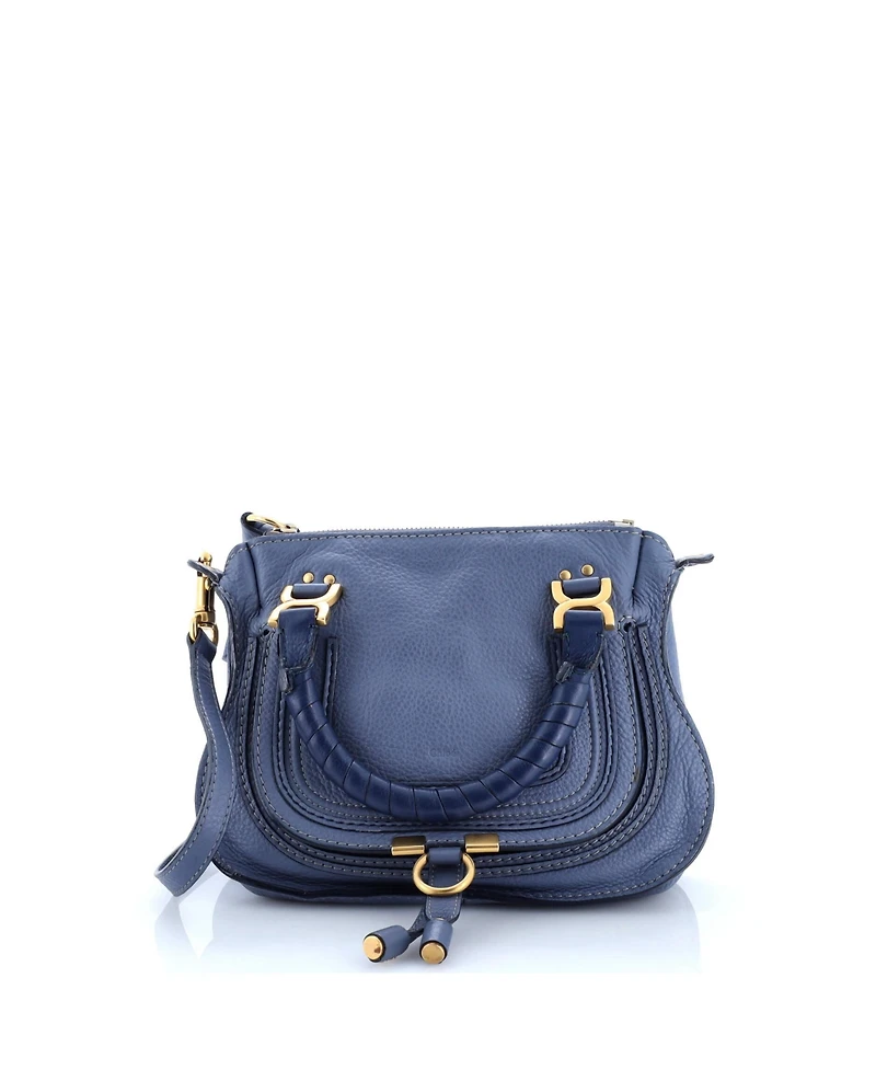 Pre-Owned Chloe Baby Marcie Satchel Leather