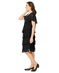 Woman Within Plus Three-Tier Dress