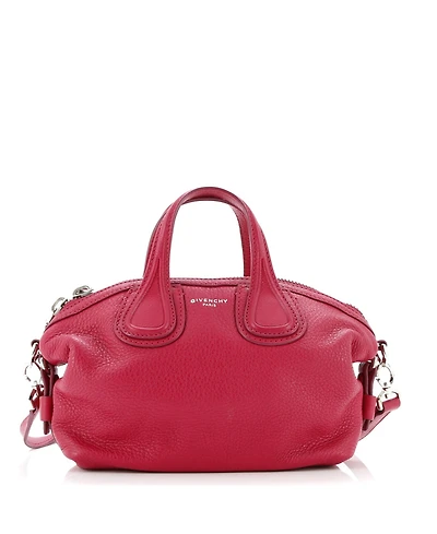 Pre-Owned Givenchy Micro Nightingale Crossbody Bag Waxed Leather