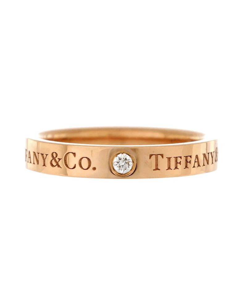 Pre-Owned Tiffany & Co Logo Band Ring