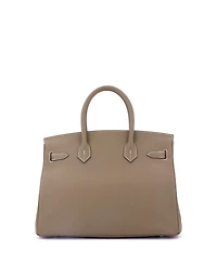 Pre-Owned Hermes Birkin 30 Handbag Grey Epsom with Palladium Hardware