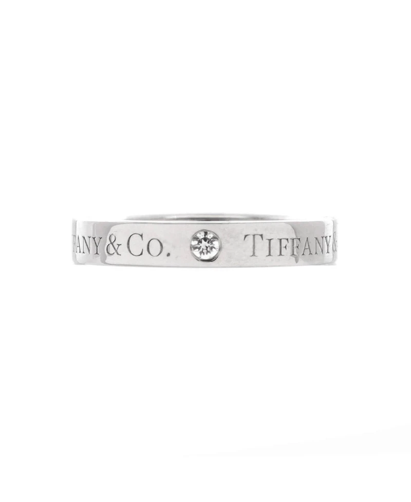 Pre-Owned Tiffany & Co Logo Band Ring