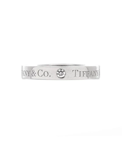 Pre-Owned Tiffany & Co Logo Band Ring