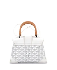 Pre-Owned Goyard Mini Saigon Top Handle Bag Coated Canvas with Leather