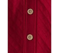Carter's Baby Boys 3-Piece Quilted Cardigan, Bodysuit and Pants Set