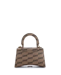 Pre-Owned Balenciaga Xs Hourglass Top Handle Bag Printed Leather