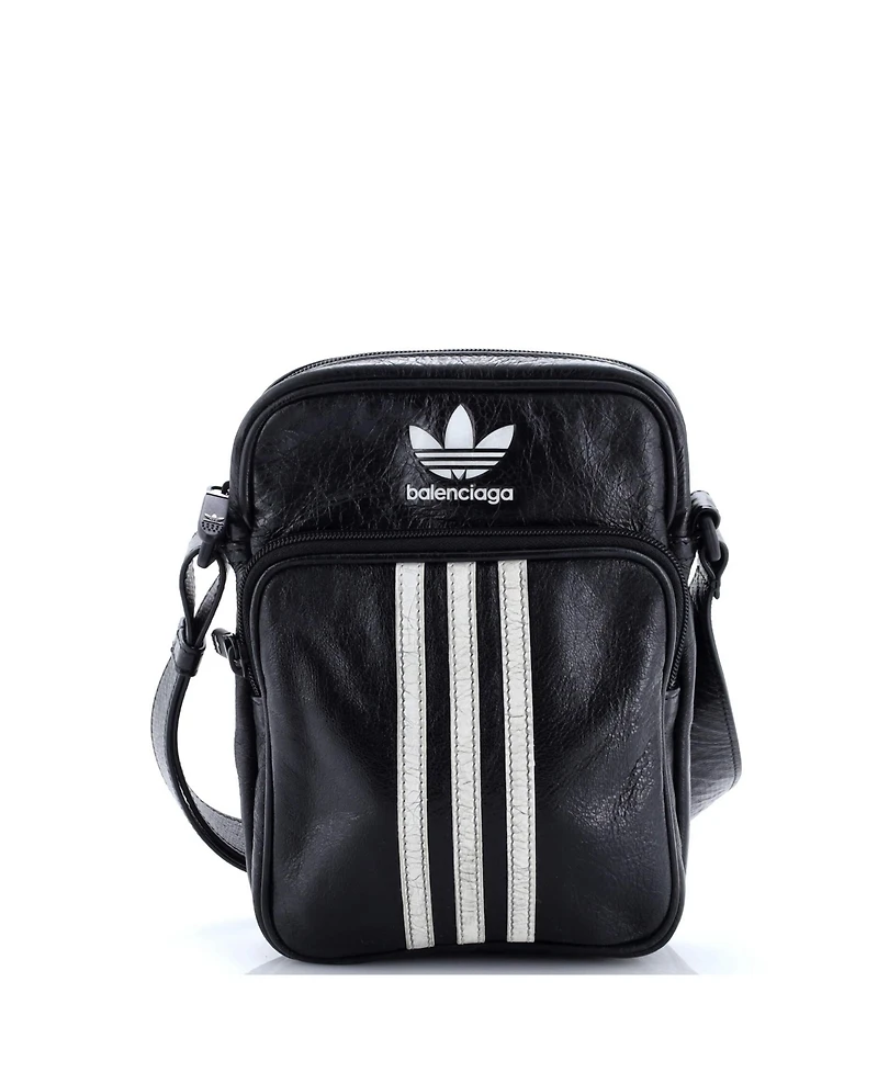 Pre-Owned Balenciaga Small x adidas Agneau Messenger Bag Leather