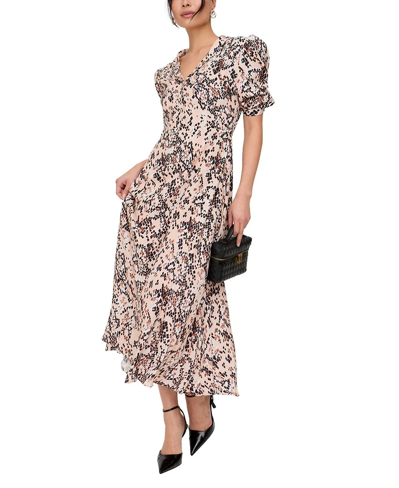 Lily and Lionel London Women's Julia Button Down Print Maxi Dress